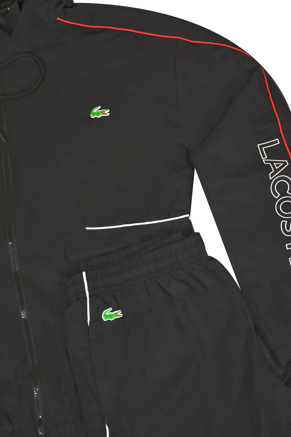 Schwarzer LC Krokodile-Trainingsanzug